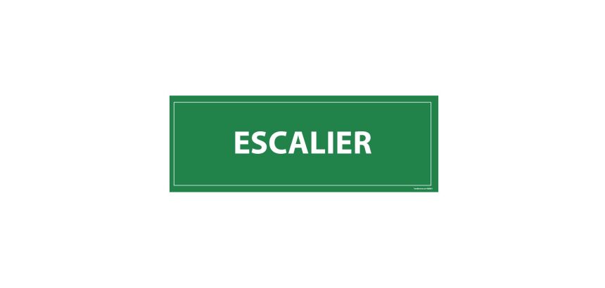 Plaque de porte Evacuation par Escalier