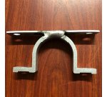 Bride double pour poteau 60 mm ou 80 mm fixation recto verso