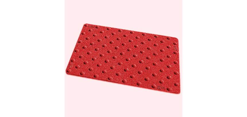 Dalle podotactile ADEX minérale avec adhésif épais