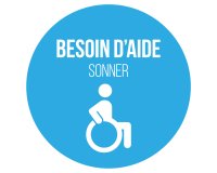 Adhésif pour carillon d'appel -  Bleu