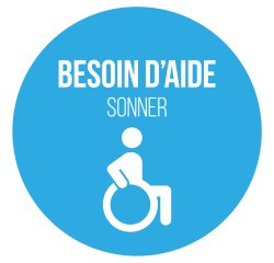 Adhésif pour carillon d'appel -  Bleu