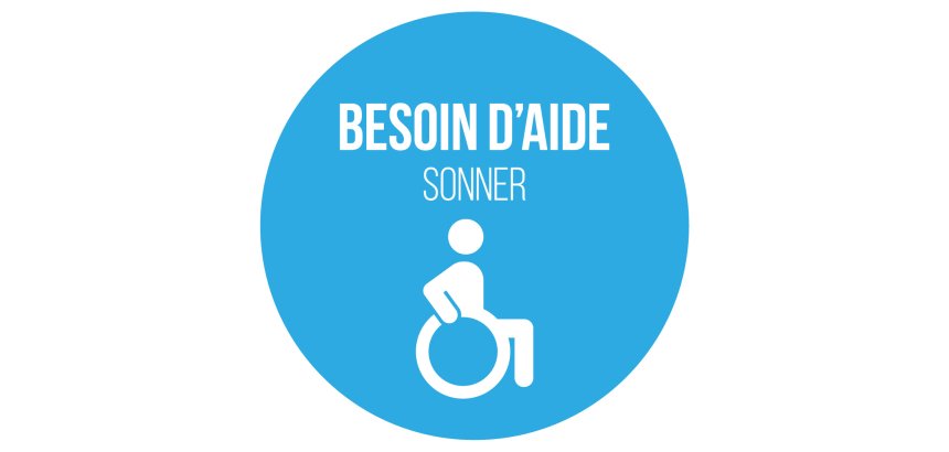 Adhésif pour carillon d'appel -  Bleu