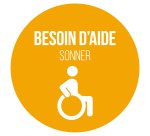 Adhésif pour carillon d'appel - Orange