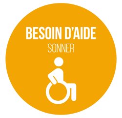 Adhésif pour carillon d'appel - Orange