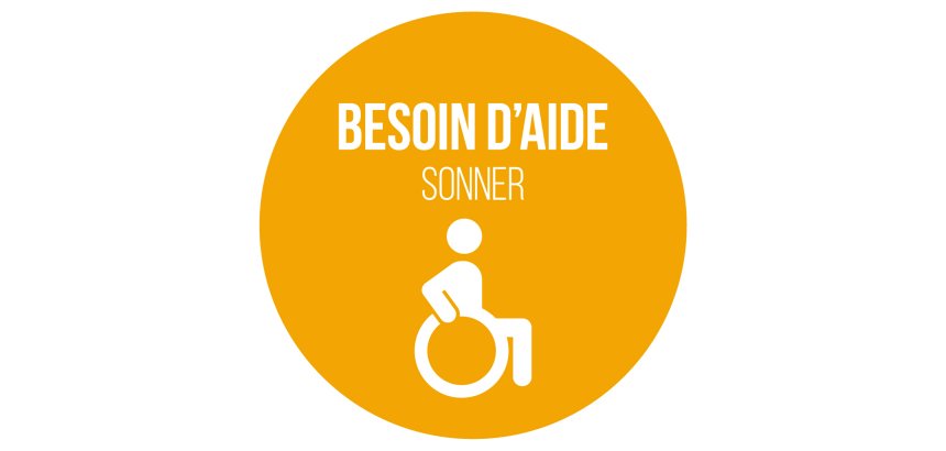 Adhésif pour carillon d'appel - Orange