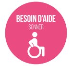 Adhésif pour carillon d'appel - Rose