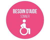 Adhésif pour carillon d'appel - Rose