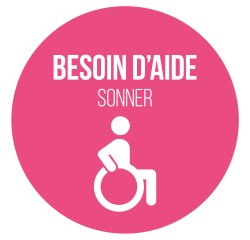 Adhésif pour carillon d'appel - Rose