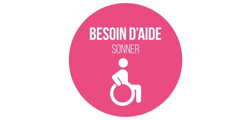 Adhésif pour carillon d'appel - Rose