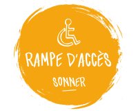 Adhésif design pour carillon d'appel - Orange