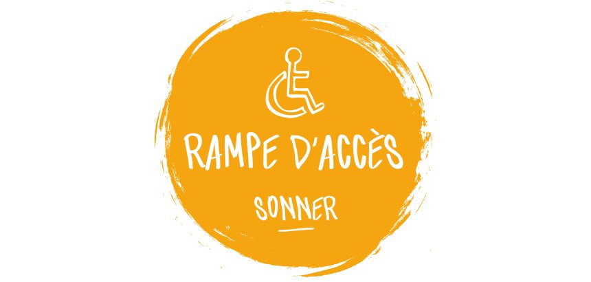 Adhésif design pour carillon d'appel - Orange