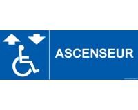 Panneau Ascenseur avec picto PMR