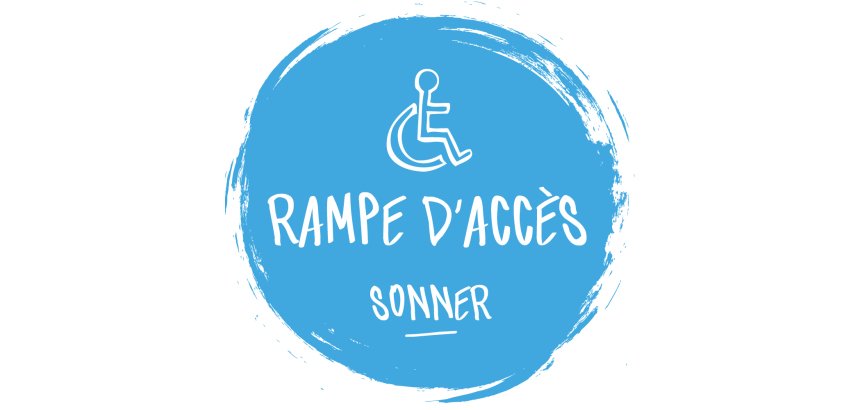 Adhésif design pour carillon d'appel - Bleu