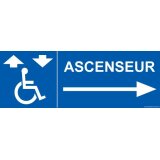 Signalisation - Ascenseur - flèche droite