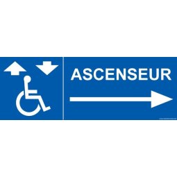 Signalisation - Ascenseur - flèche droite