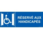 Panneau ascenseur Réservé aux handicapés Modèle: PVC taille panneau signalisation:350 x 125mm