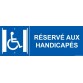 Panneau ascenseur Réservé aux handicapés Modèle: PVC taille panneau signalisation:350 x 125mm