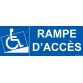 Signalisation Handicapé - Rampe d'accès