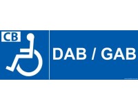 Panneau DAB/GAB picto PMR