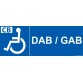 Panneau DAB/GAB picto PMR