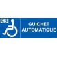 Signalisation - Guichet automatique - pour PMR