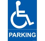 Panneau Parking avec pictogramme PMR