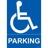 Panneau Parking avec pictogramme PMR
