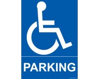 Panneau Parking avec pictogramme PMR
