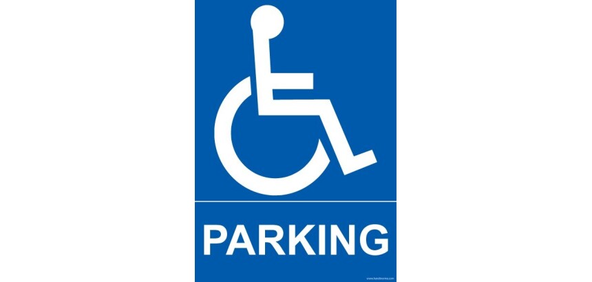 Panneau Parking avec pictogramme PMR