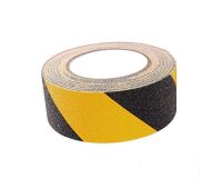Adhésif antidérapant ECO -  jaune et noir - 18,3 mx 50mm