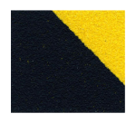 Adhésif antidérapant ECO -  jaune et noir - 18,3 mx 50mm