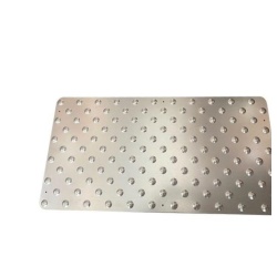 Dalle podotactile TOLPLOT en acier galvanisé - 825 x 420 mm - Int/Ext