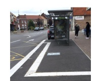 30 bandes d'aide au guidage en béton blanc -PU