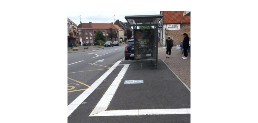 30 bandes d'aide au guidage en béton blanc -PU