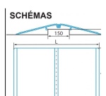 Rampe de franchissement d'obstacles L: 610mm