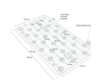 Plots podotactiles PODOKIT en Aluminium Strié auto-adhésifs en plaque
