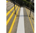 Dalle podotactile polyuréthane Blanche WATLEX - A coller - 3  (445 x 400 mm)