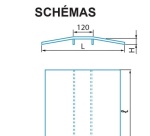 Rampe de franchissement d'obstacles L: 500mm