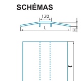 Rampe de franchissement d'obstacles L: 500mm
