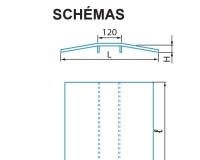 Rampe de franchissement d'obstacles L: 500mm