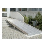 Rampe d'accès PMR aluminium extra large