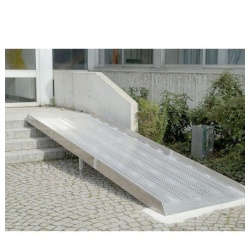 Rampe d'accès PMR aluminium extra large