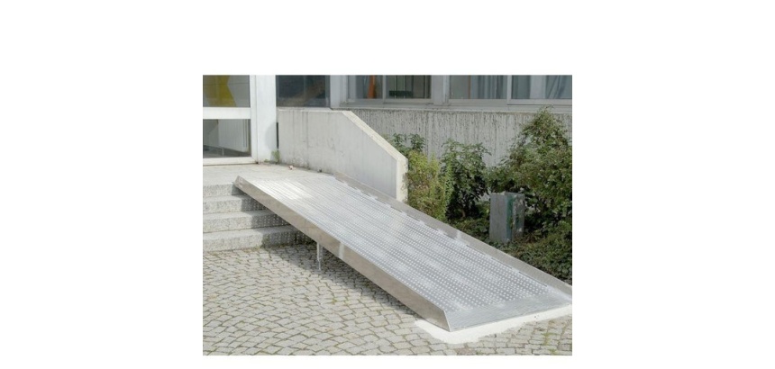 Rampe d'accès PMR aluminium extra large