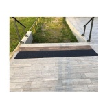 Dalle podotactile en caoutchouc 1.2 - 420 x 800 mm - Int/Ext  (À l'unité, Jaune)