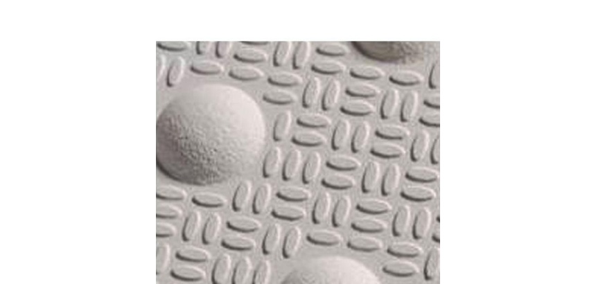 Dalle podotactile Blanche METACRY - Résine méthacrylate - 600 x 412 mm - Extérieure
