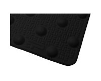 Dalle podotactile en résine avec adhésif épais- Résine méthacrylate - 3 formats - Extérieure  (412 x 825 mm, Noir)