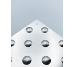 Dalle podotactile SEBALU en Alumium brut - 600 x 412 mm - Int