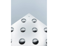 Dalle podotactile SEBALU en Alumium brut - 600 x 412 mm - Int