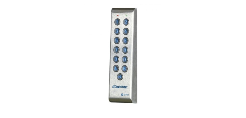 Digicode étroit inox 2 Relais
