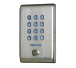 Digicode Inox + Bouton Poussoir 2 Relais